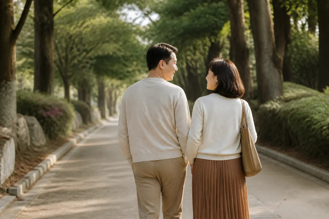 함께 걷는 부부